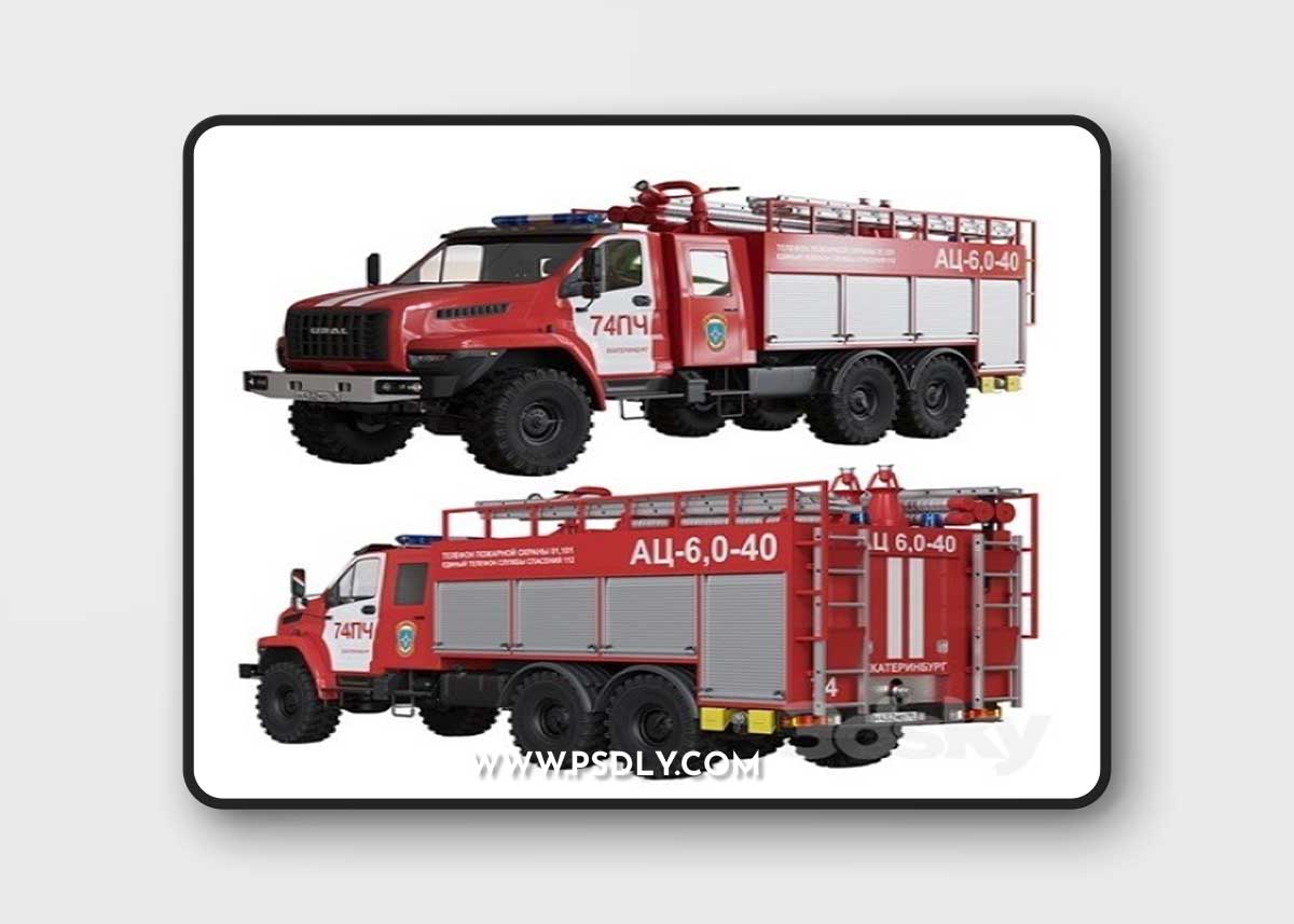 URAL Next tank truck 3D Model