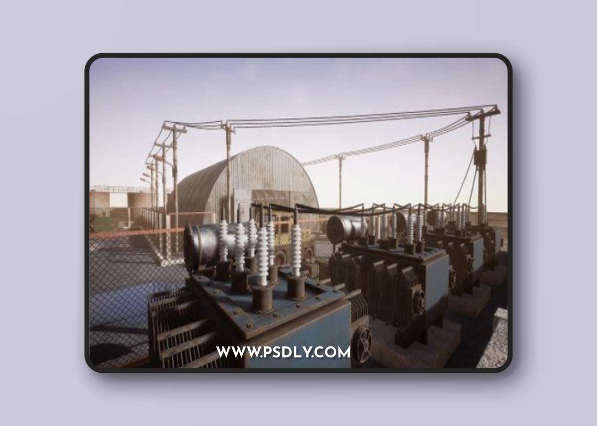 Unreal Engine - Modular Industrial Area (4.26)
