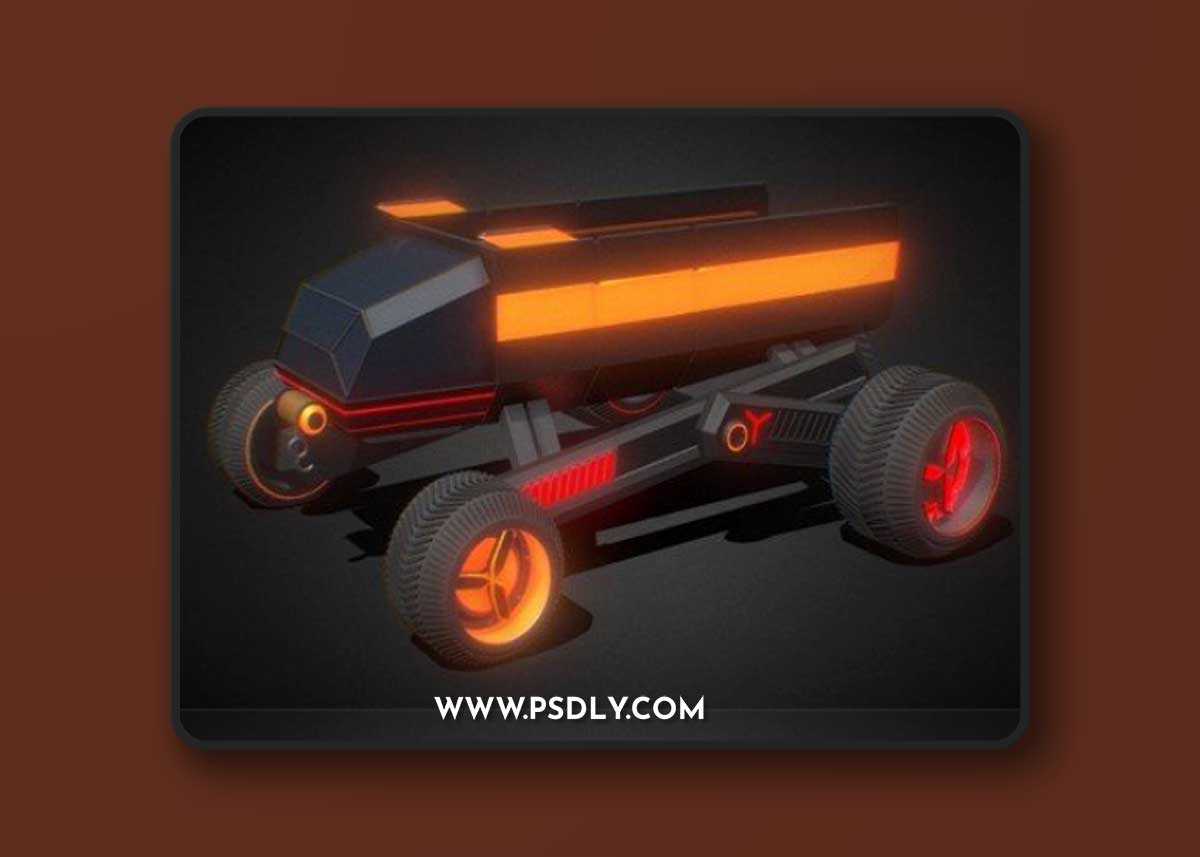 VRS V2 SDC-futuristic all terrain vehicle 3D model
