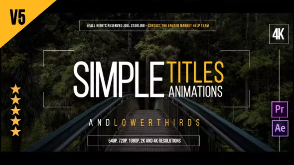 Videohive Simple Titles 14507047