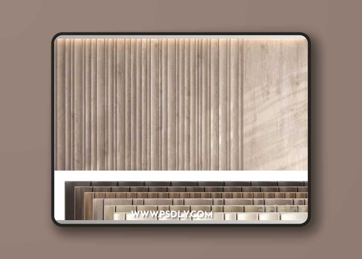 Wood Panel Set V 07 Vray+Corona