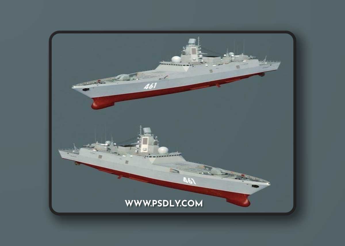 Admiral Gorshkov class frigate 3D Model