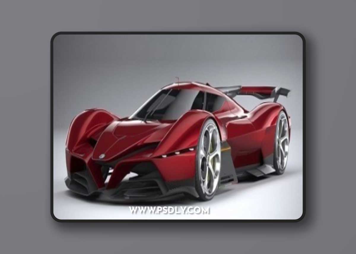 Alfa Romeo 8C-R Tazio 2020 3D Model (New Format)