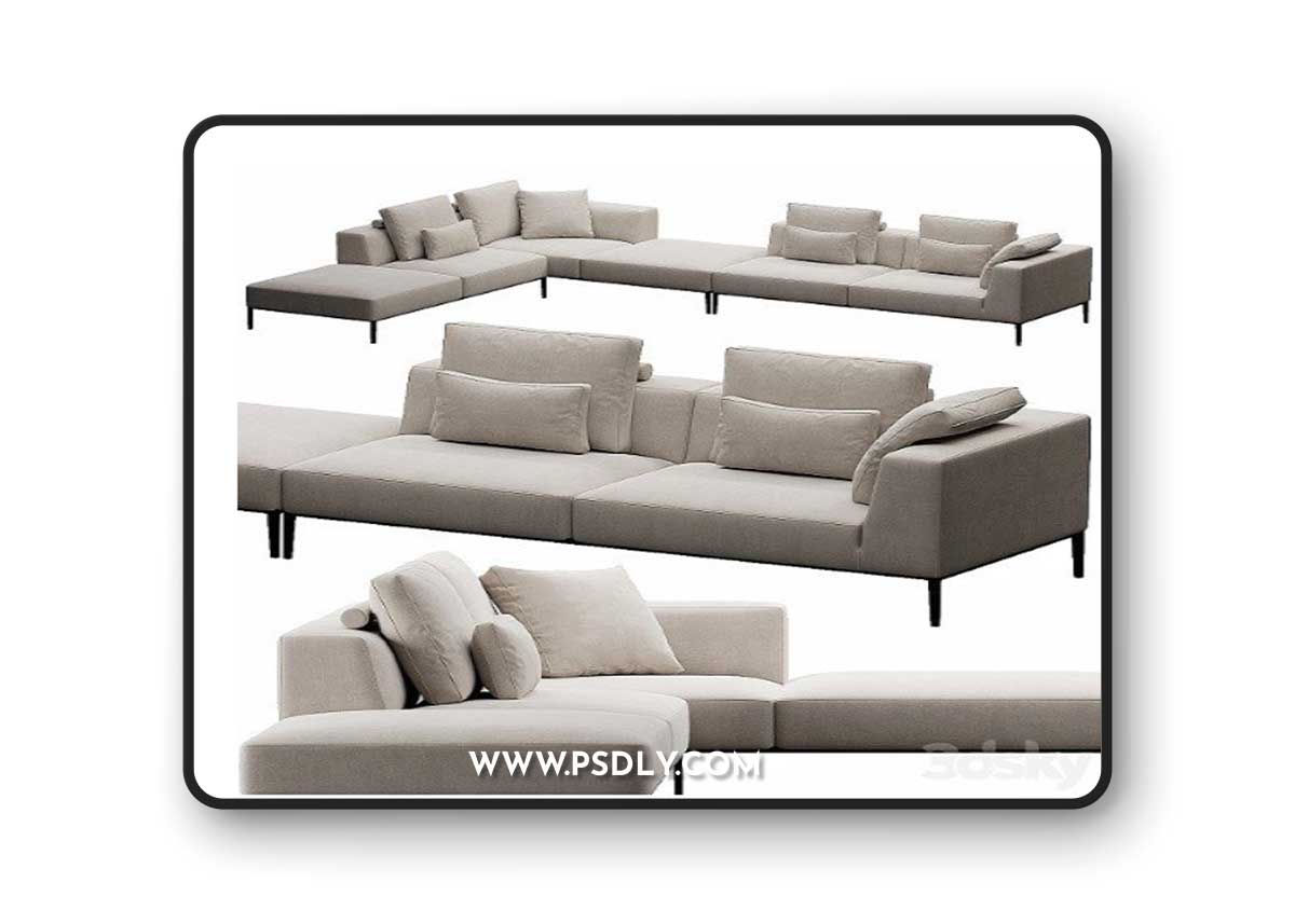B&B Italia Michel Effe Vray+Corona