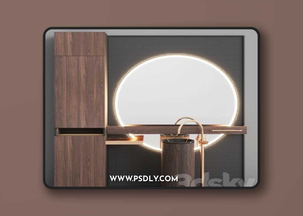 Bathroom Set BS15 Vray+Corona
