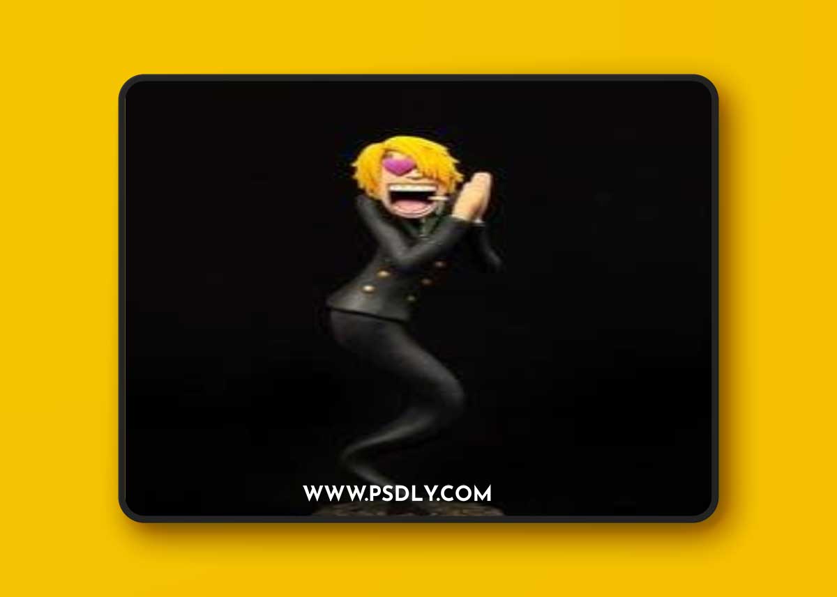 Black Leg Sanji from One Piece – 3D Print Model