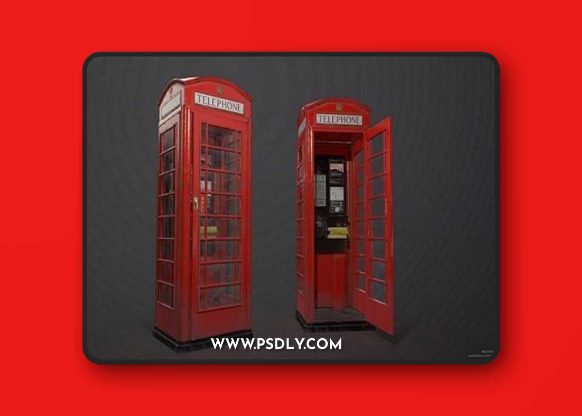 British K6 telephone box