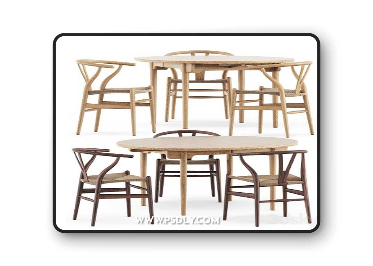 CH24 CH337 by Carl Hansen & Son Vray+Corona