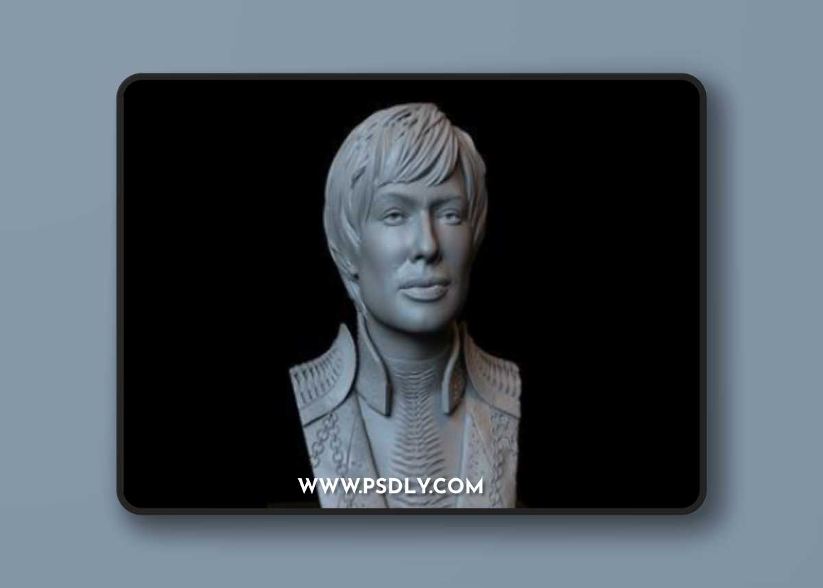 Cersei Lannister – Game Of Thrones Portrait Bust 3D Print Model