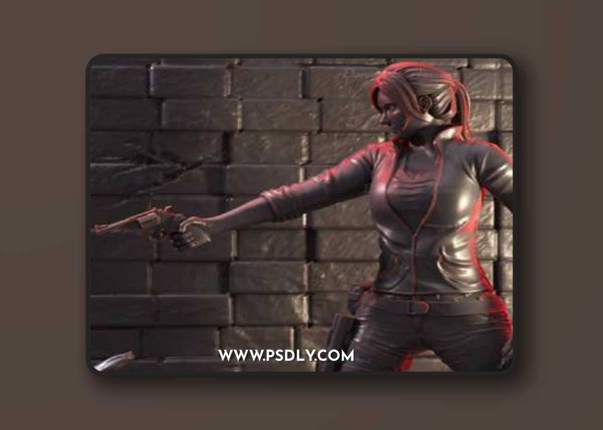 Claire Redfield Diorma – Resident Evil 3D Print Model