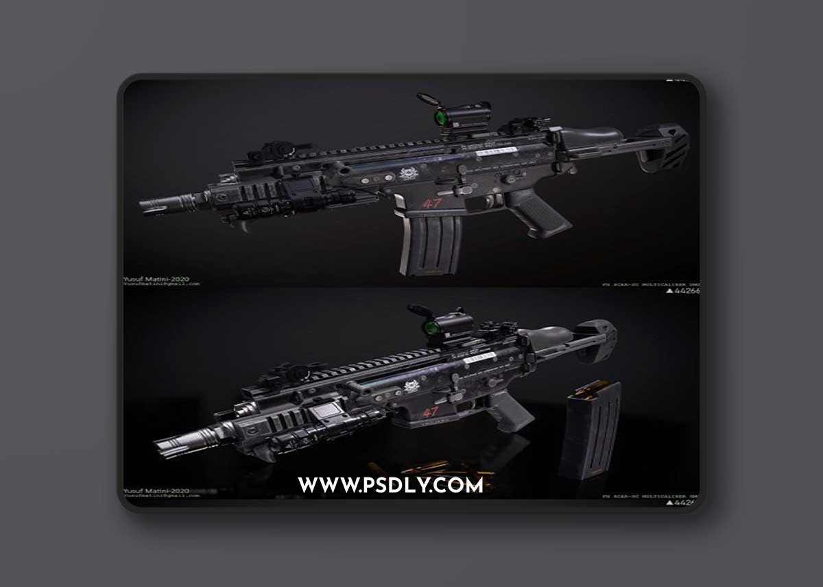 FN SCAR-SC SMG 3D Model