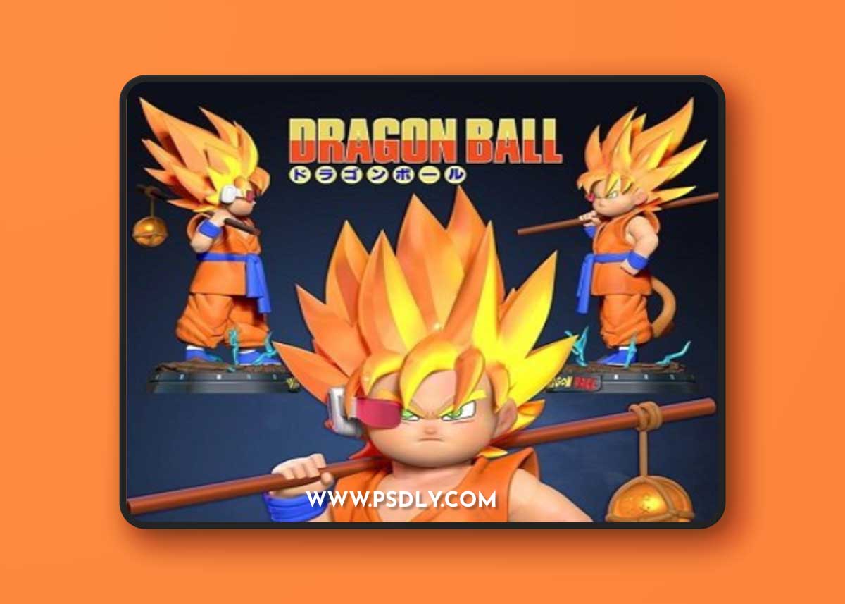 Fat Goku – Dragon Ball Fanart 3D Print Model