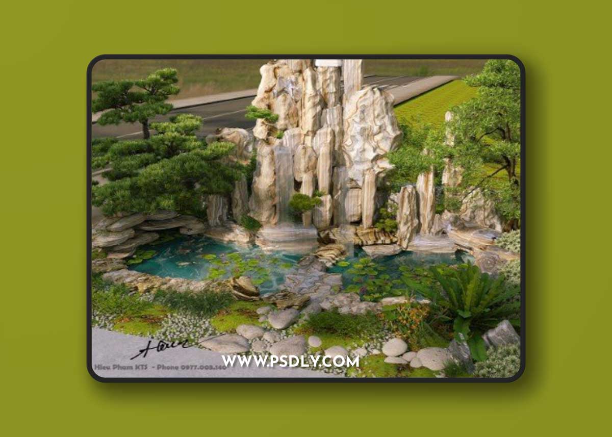 Garden Exterior Model by Kts Hieu Pham