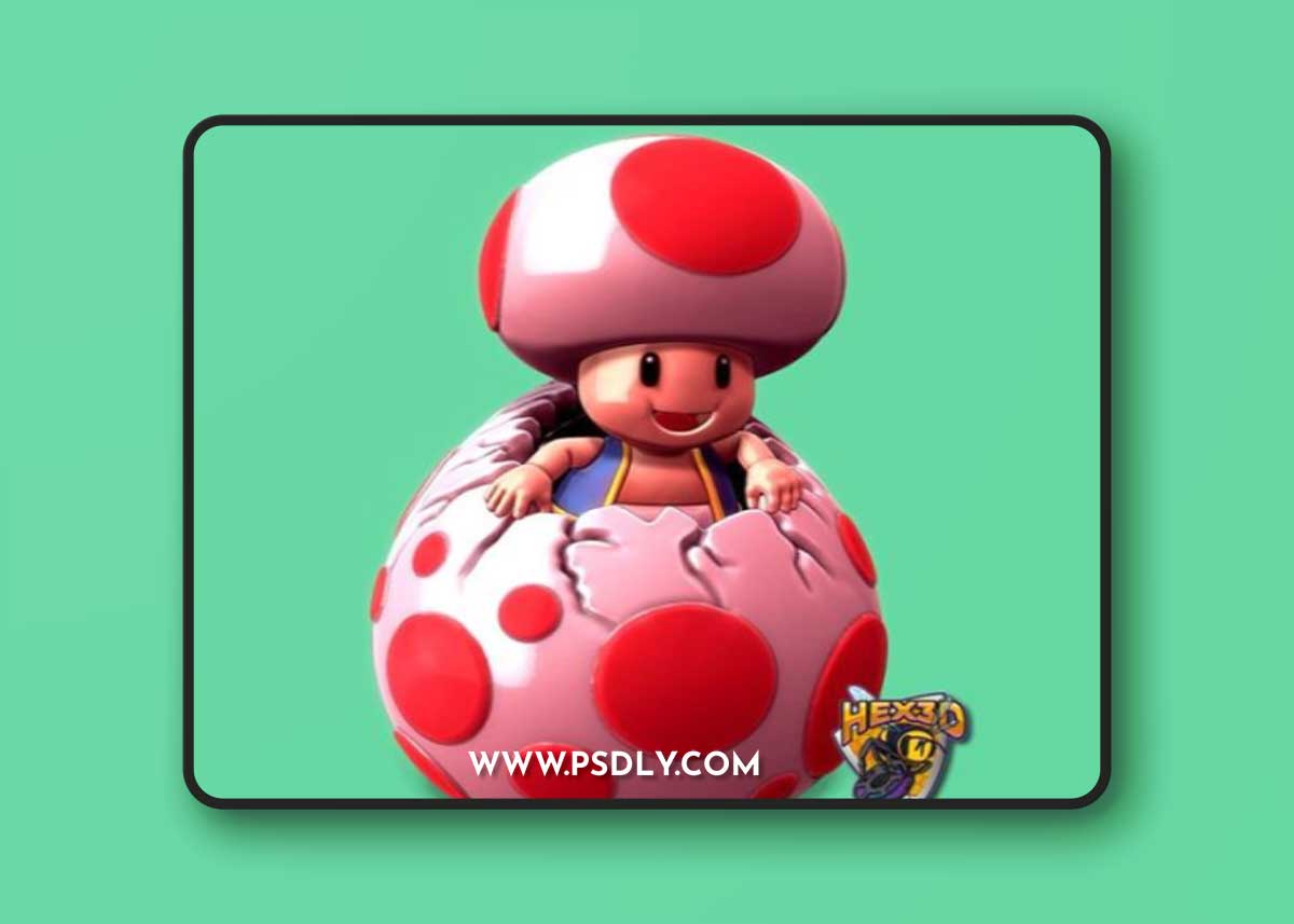 Hex3D – Toad Egg 3D Print Model