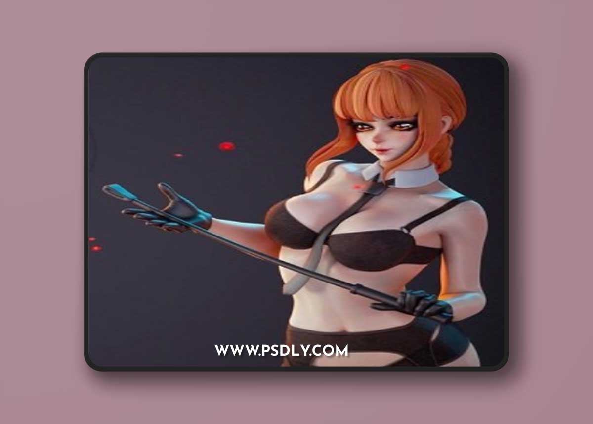 Hybris Studios – Makima PinUp – 3D Print Model