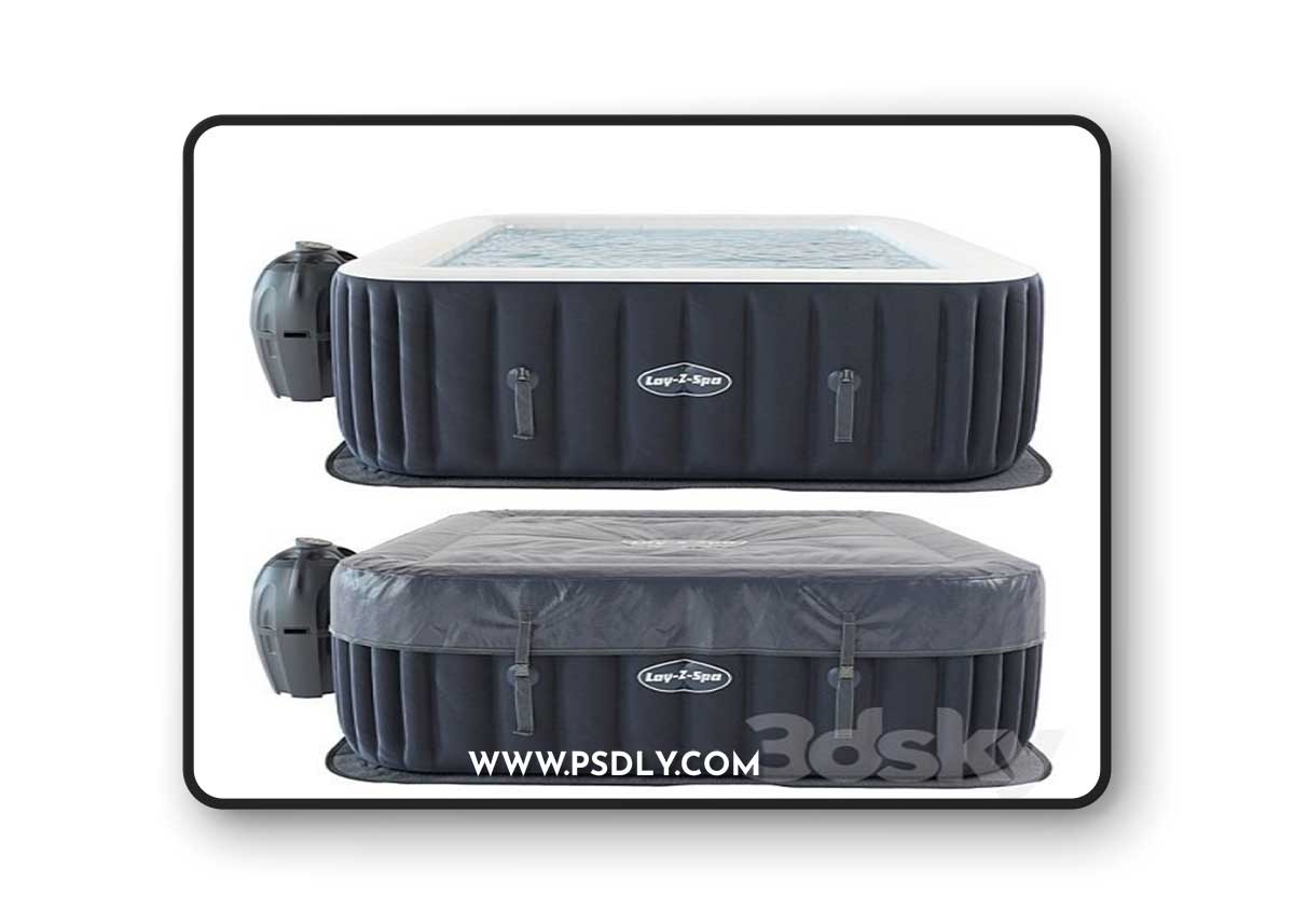 Inflatable pool Lay Z Spa square Vray+Corona