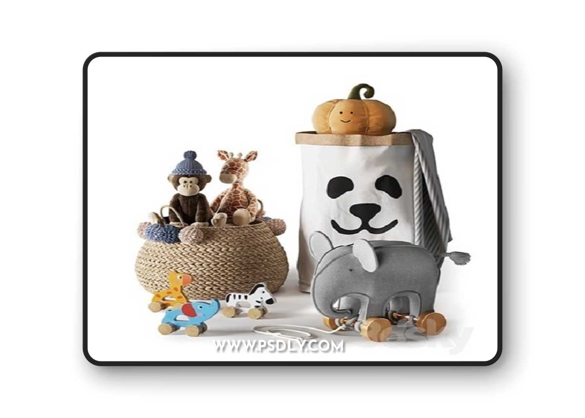 Kids Room Decor 08 Vray+Corona