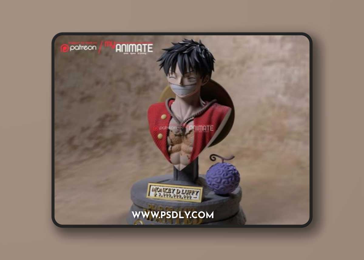 Luffy Bust 3D Print Model