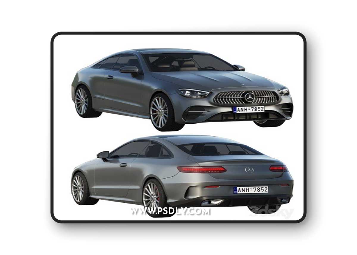 Mercedes-Benz E-Class Coupe AMG-Line 2021 3d model