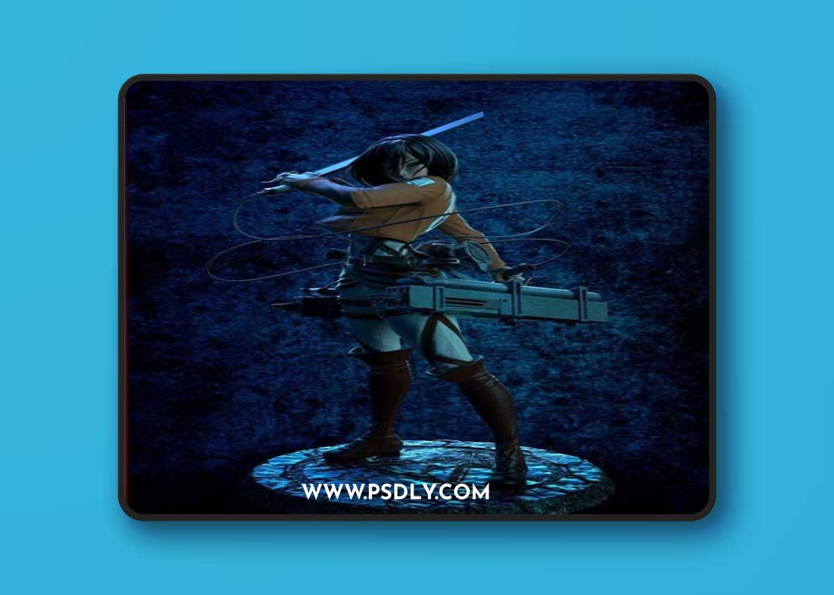 Mikasa Ackerman Fan Art – 3D Print Model