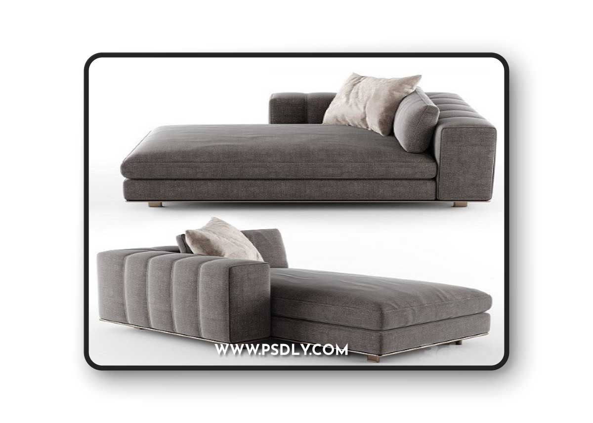Minotti FREEMAN Chaise Longue 02 Vray