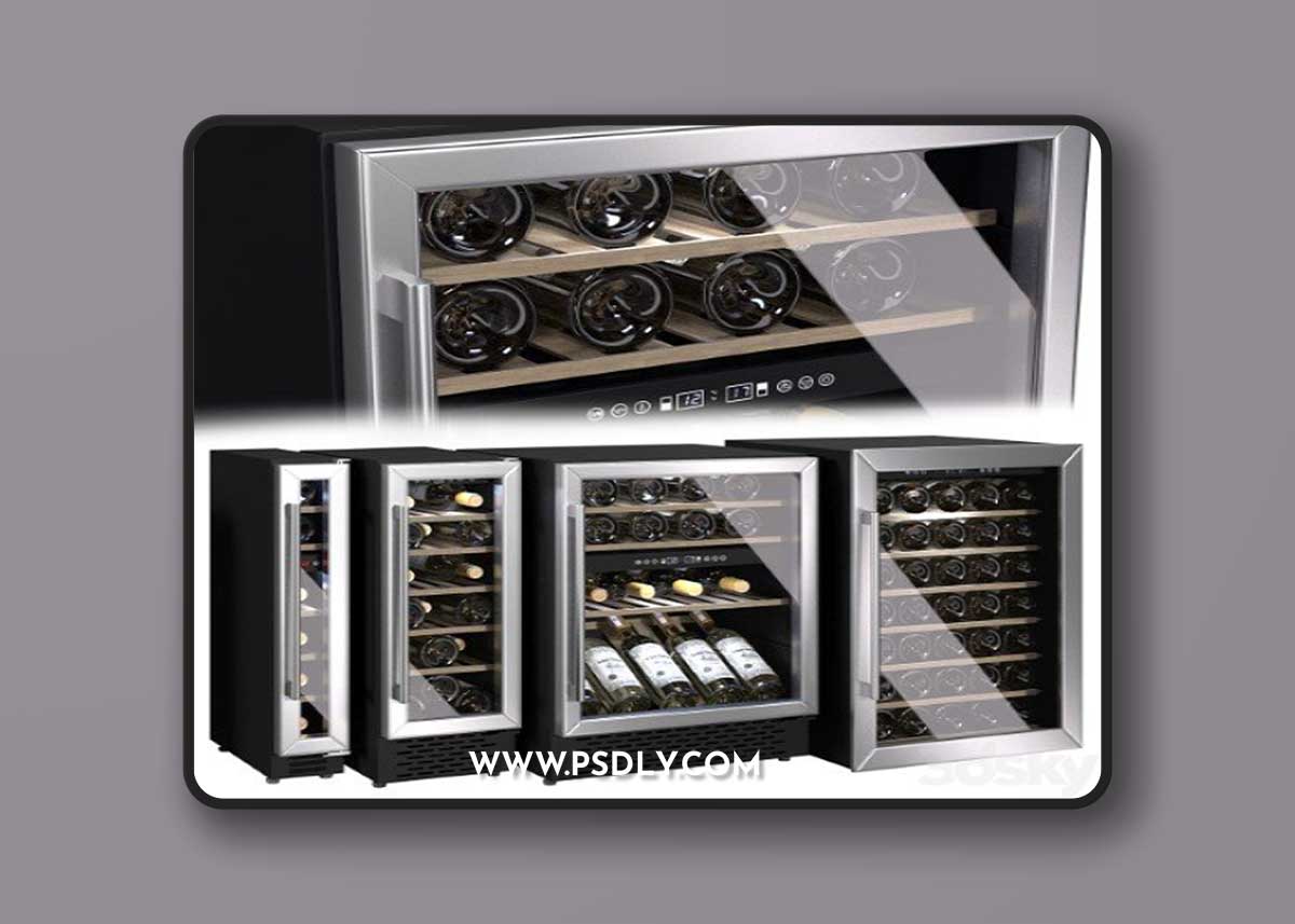 Pro 3DSky - A set of wine cabinets (refrigerators) from Innocenti