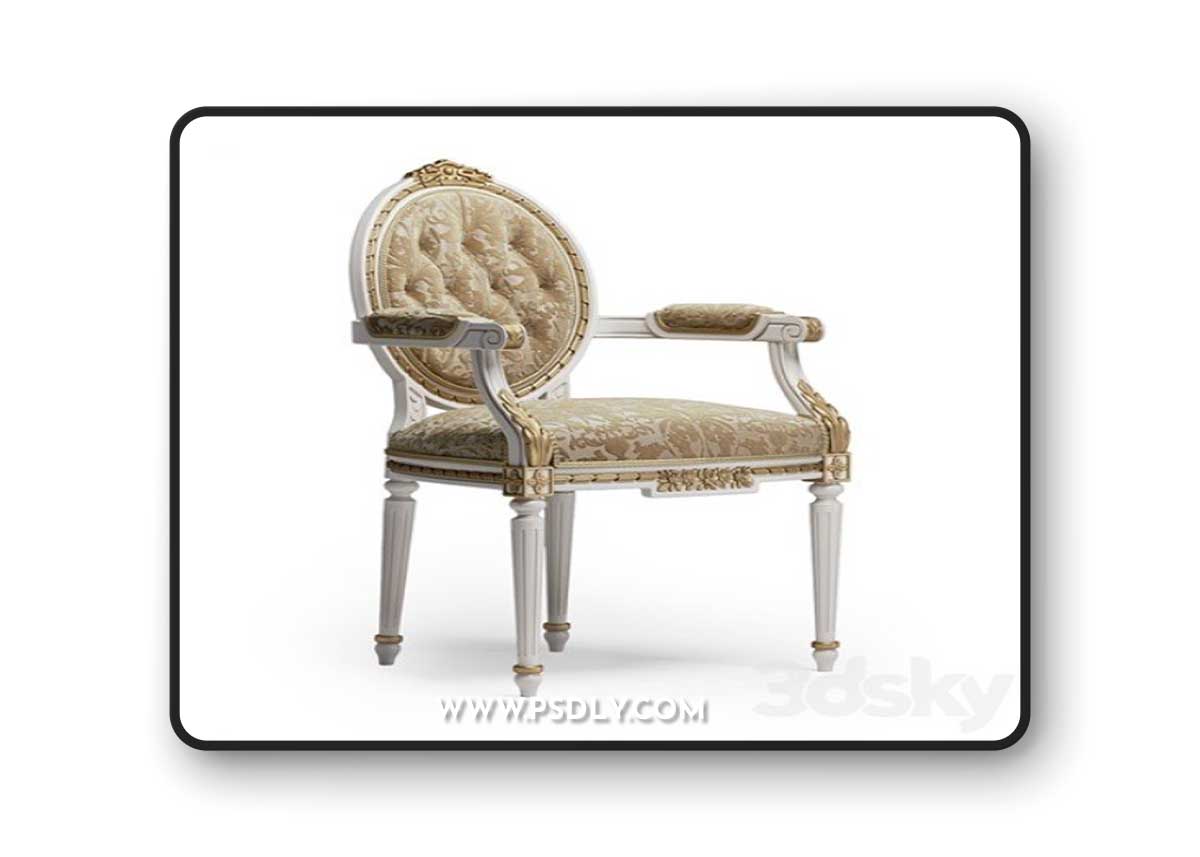 Pro 3DSky - Angelo Cappellini Degas Armchair art. 724 / PI