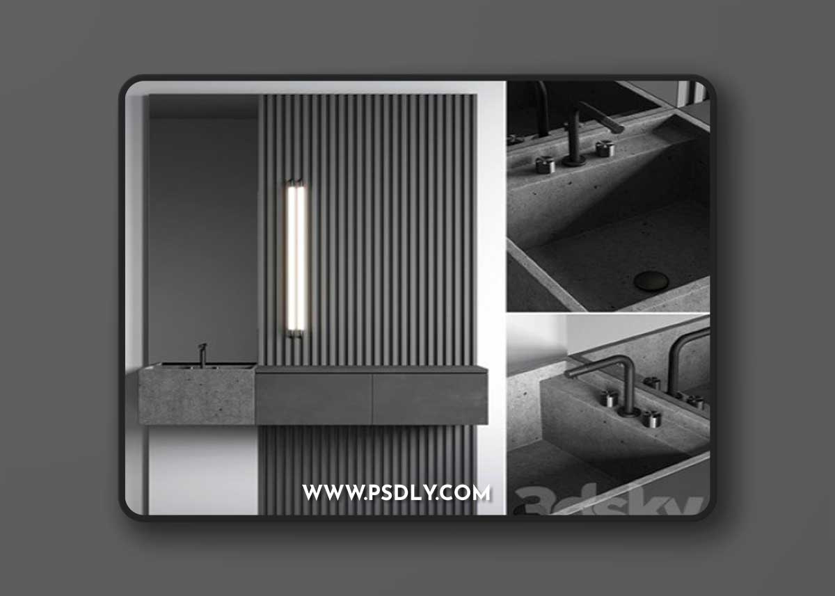 Pro 3DSky - Bathroom console No. 4