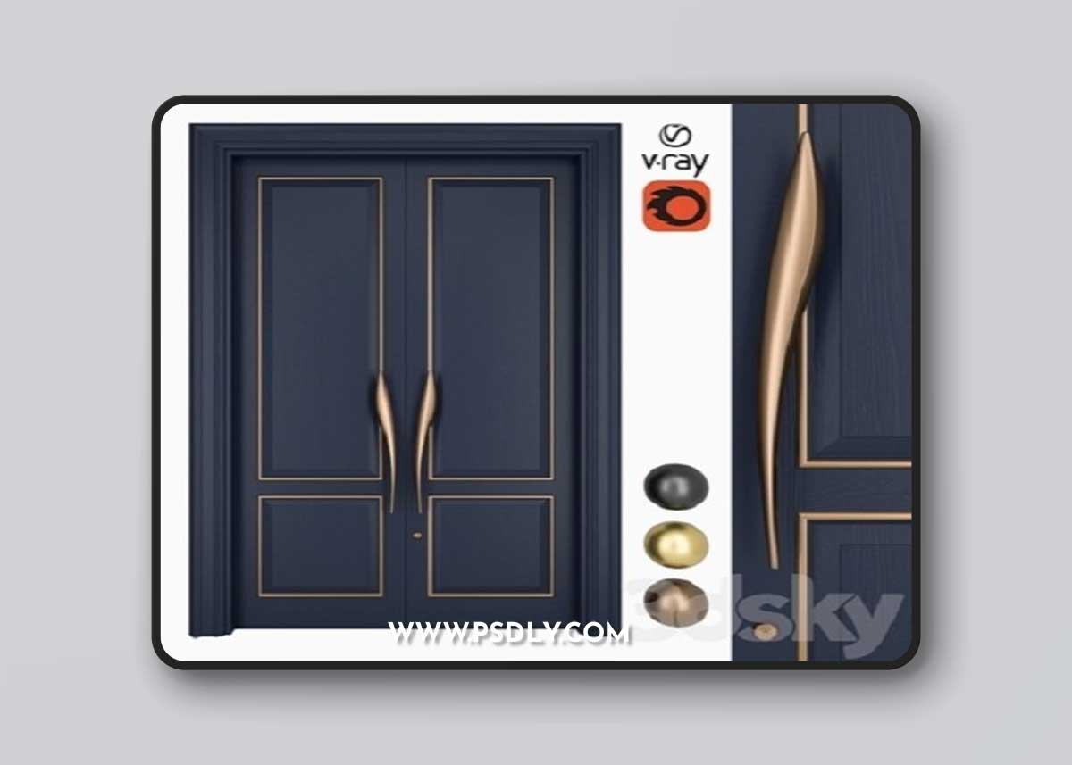Pro 3DSky - Door Set Elmes Archism T1243