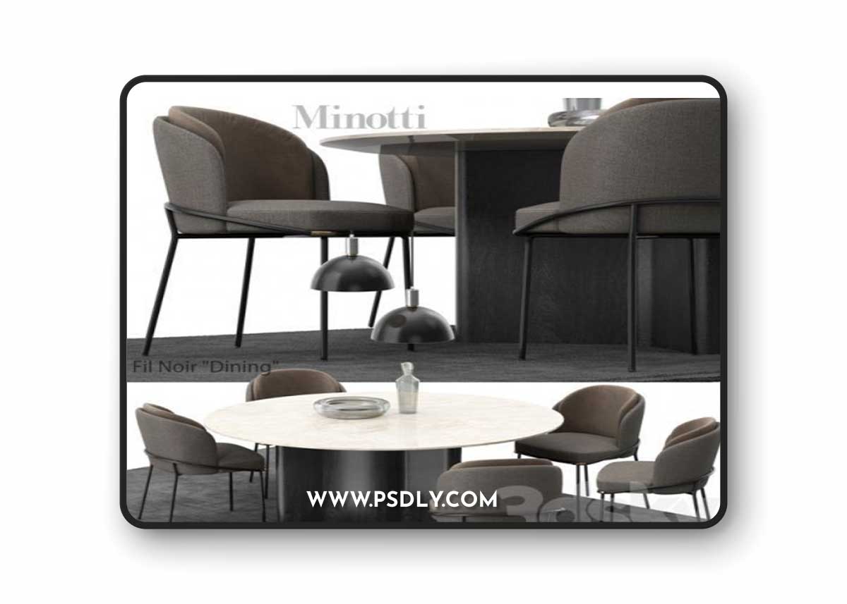 Pro 3DSky - Minotti Fil noir set