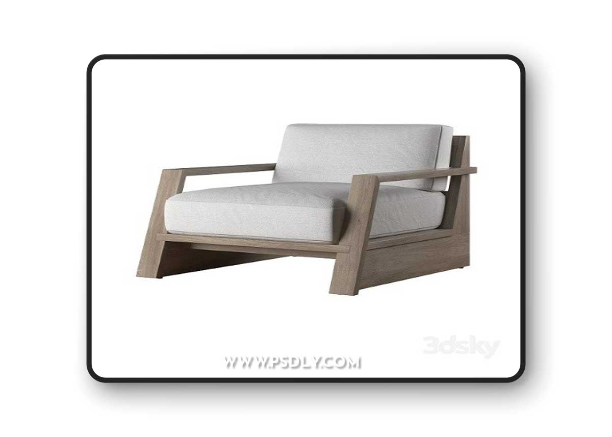 Pro 3DSky - RH TROPEA LOUNGE CHAIR