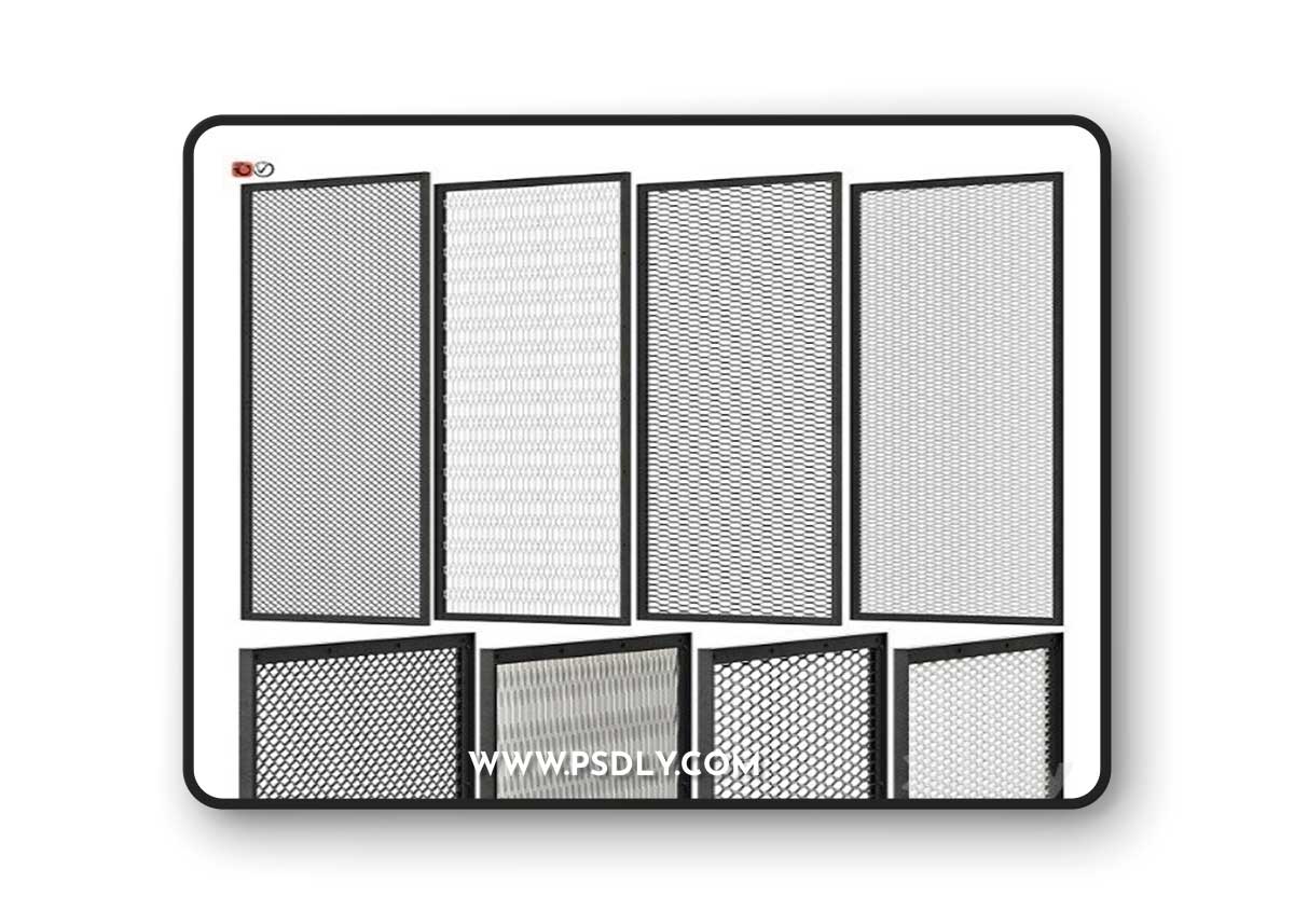Set of Decorative Panels In The Loft Style 03 Vray+Corona