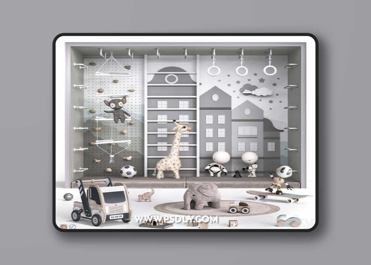 Toys , decor and furniture for nursery 125