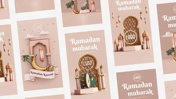 Videohive 3D Modern Ramadan Stories 44313926