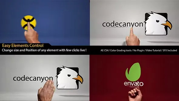 Classic Hands Logo Reveal Intro