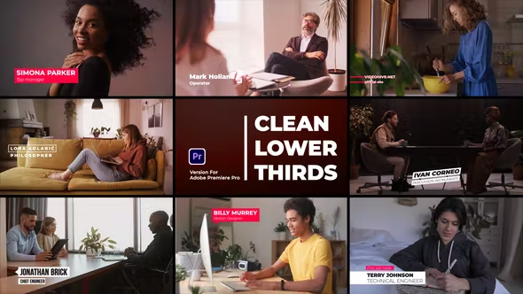 Videohive Clean Lower Thirds 44038433
