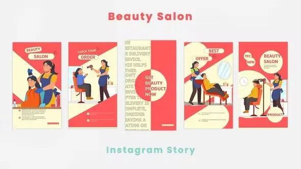 Videohive Girls Beauty Salon Instagram Story 44420511