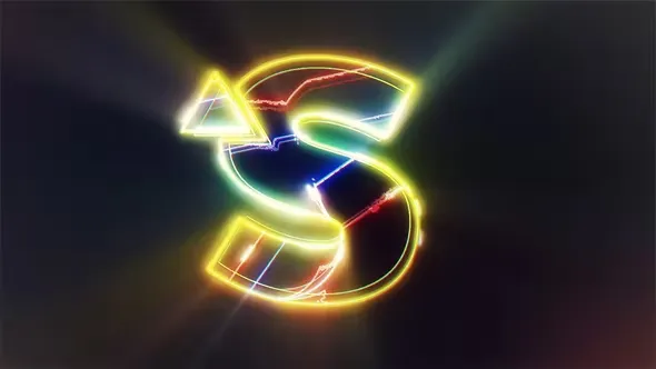 Videohive Neon Light Logo Intro 44505885