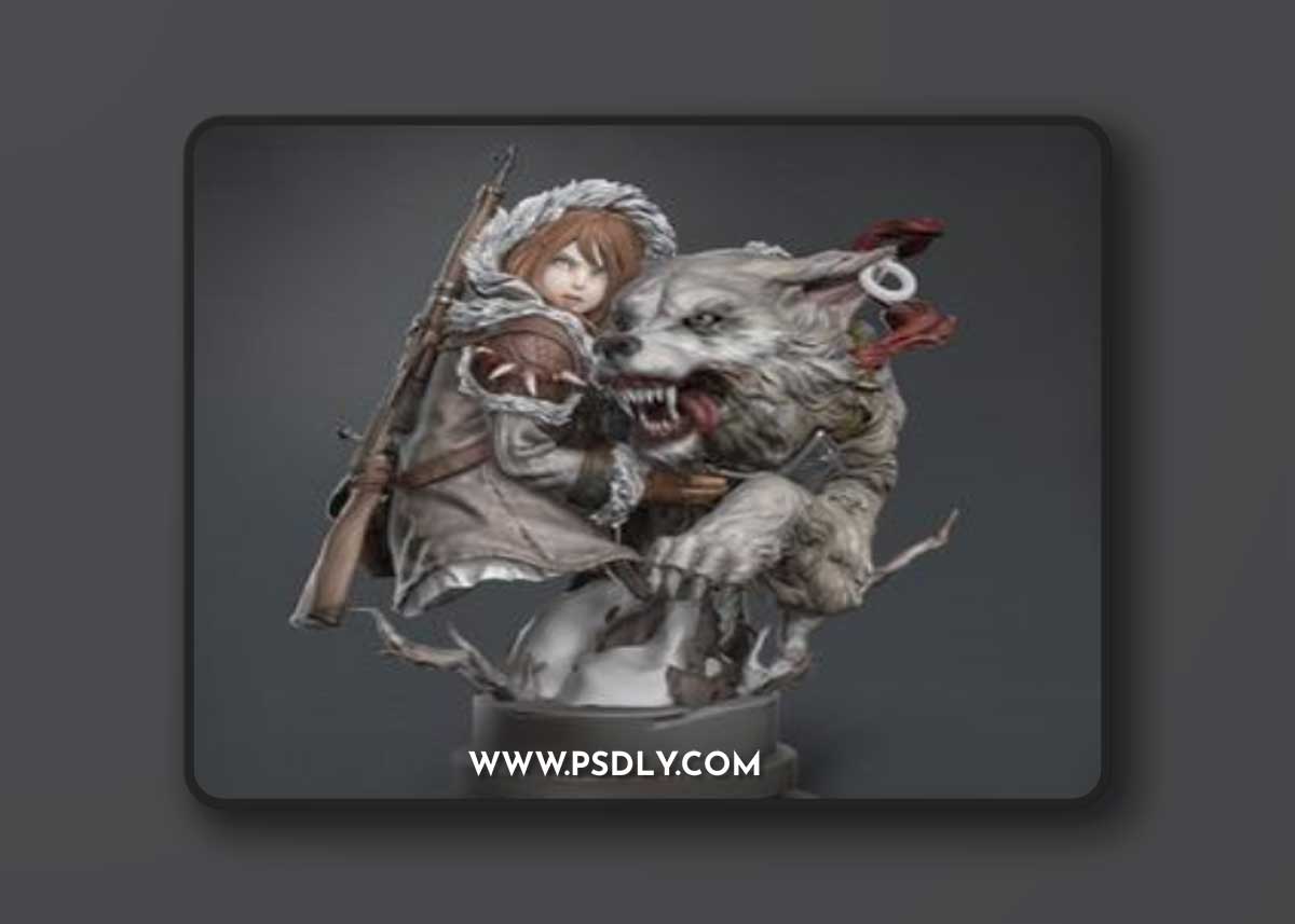 Wolf Girl – 3D Print Model