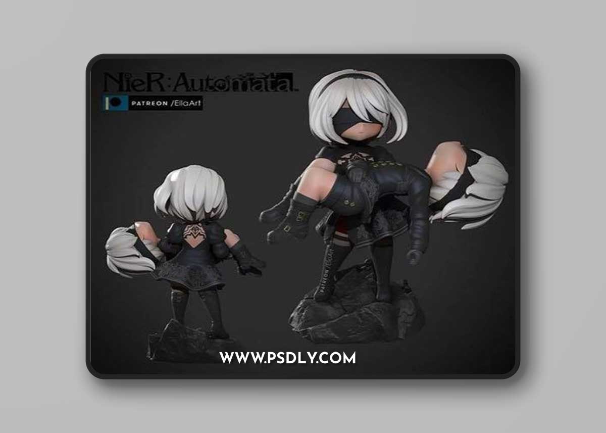 2B and 9S – Nier Automata 3D Print Model
