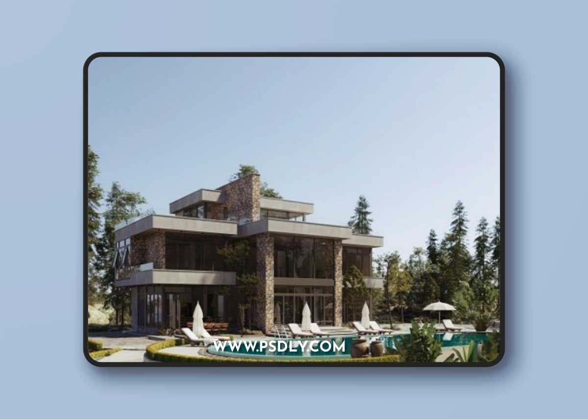 3D Villa Exterior by Nguyen Hong Quan