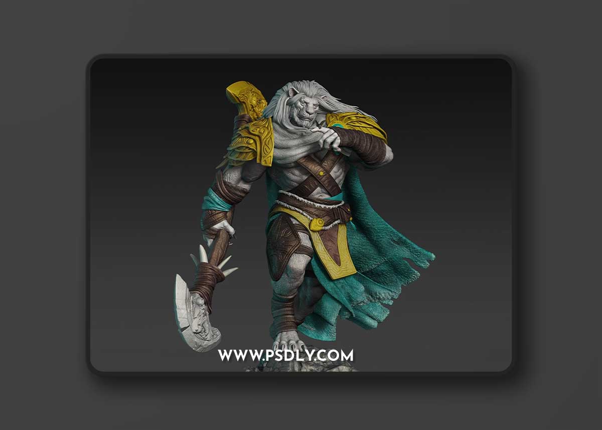 Ajani Goldmane Fan art – 3D Print Model