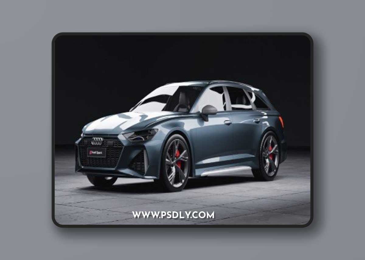 Audi RS6 Avant 2022 3d model