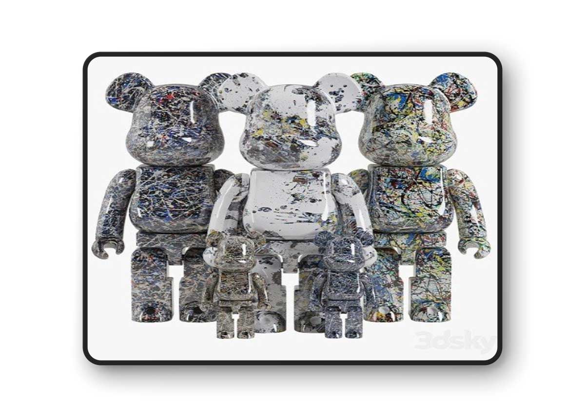 Bearbrick Jackson Pollock