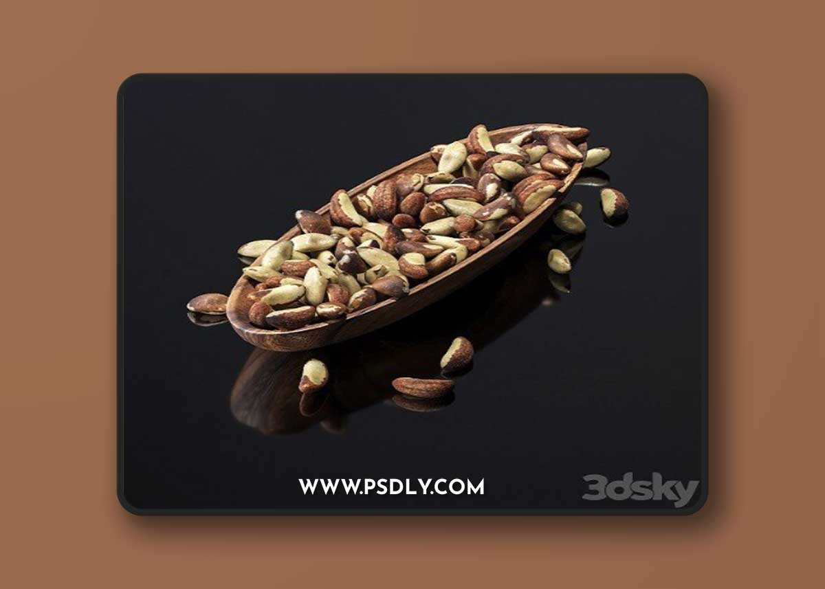 Brazilian Nut 3D Model