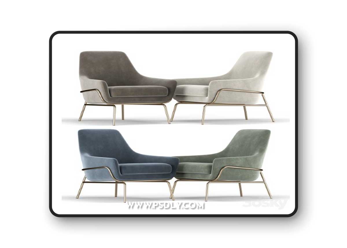 Coco Velvet Lounge Chair