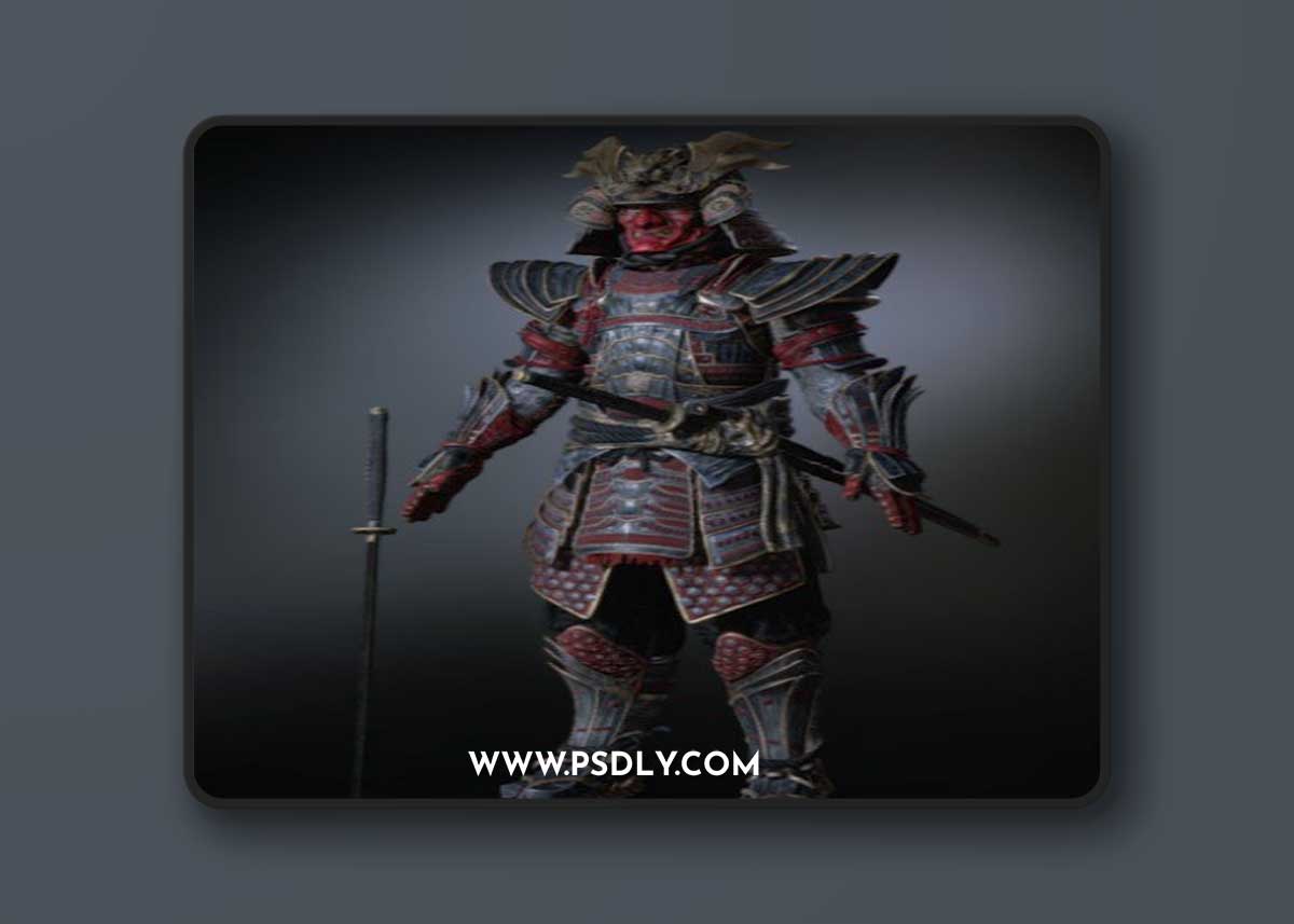 Crimson Samurai 3D Model
