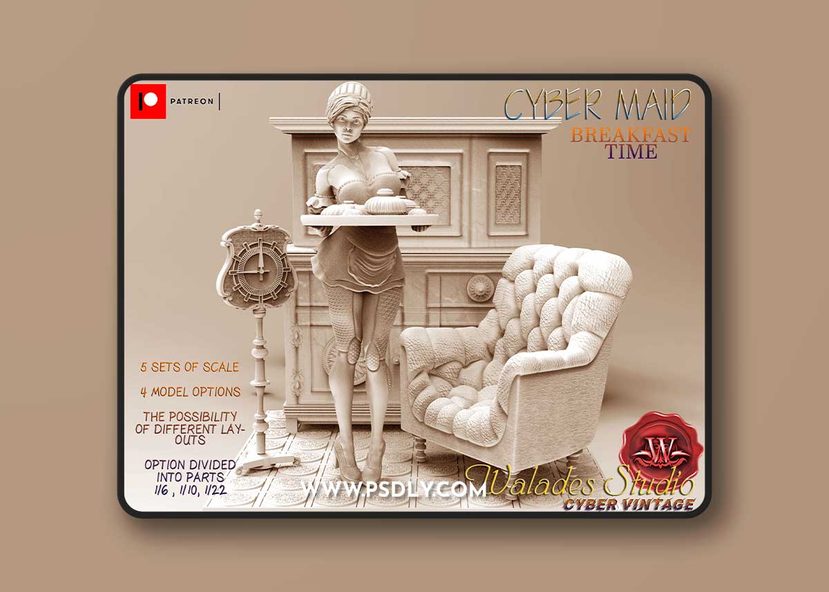Cyber Maid 2 – 3D Print Model
