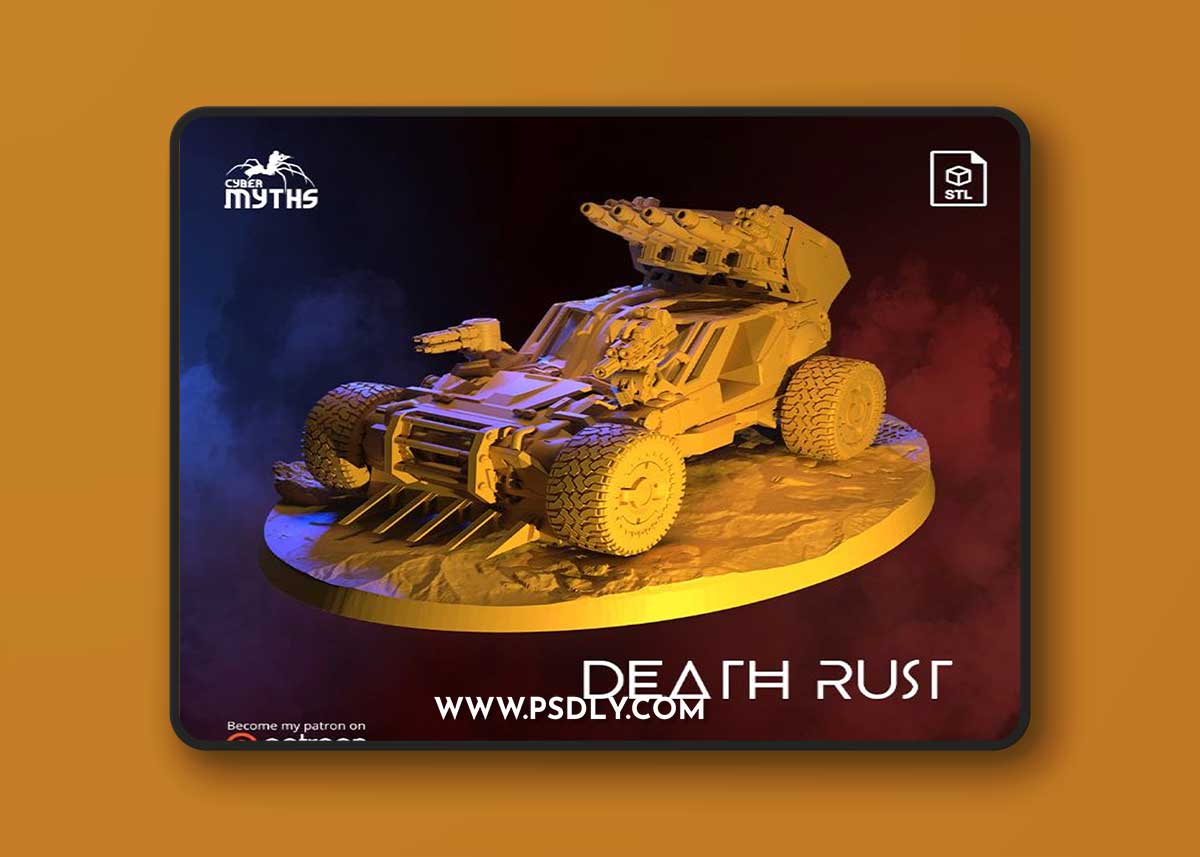 Cyber Myths - Death Rust Vehicle 3D Print Model