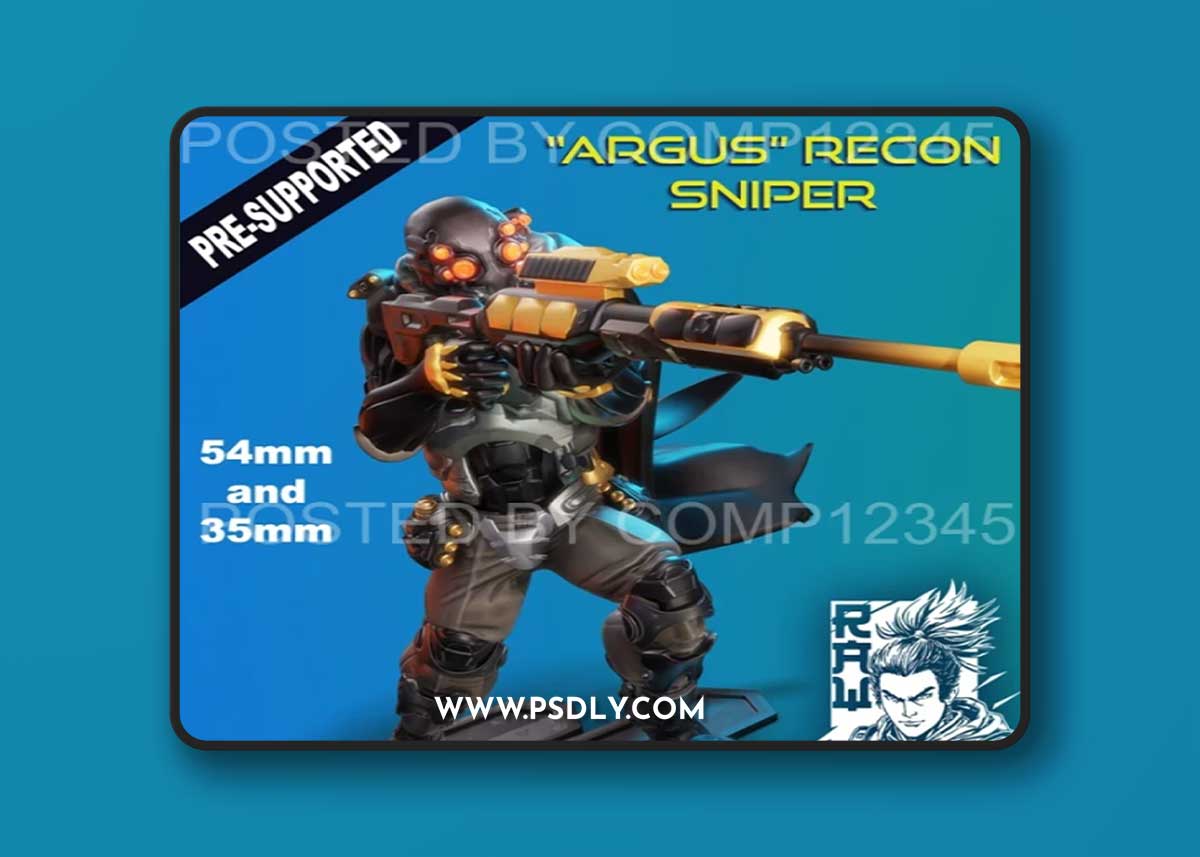 Cyberpunk Sniper Trooper – 3D Print Model